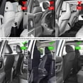 thumbnail image 4 of Protector de respaldo para asiento de coche TAIKOO, gris, paquete de 2 con organizador de almacenamiento, 4 of 9