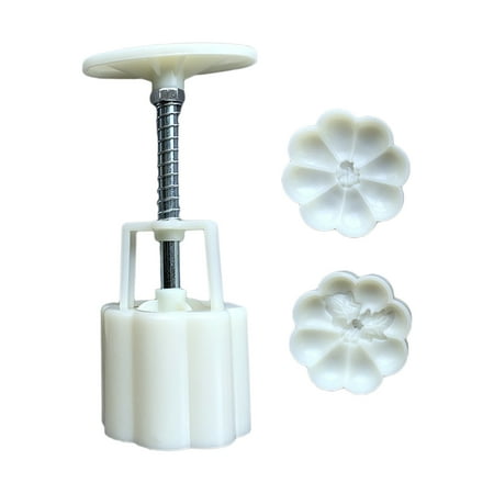 

Moon Cake Mould 65g Eight Petal Pumpkin Hand-Pressure Mooncake Molds for Mid-Autumn DIY Pastry Tool Sets with 2pcs Round