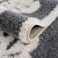 thumbnail image 5 of Hauteloom Tilos Moroccan Farmhouse Hallway, Entryway Shag Runner Rug - Shaggy Long Runner Rug - Tiger Pattern - High Plush Pile - Dark Grey, Charcoal, Beige, Cream - 2'7" x 7'3", 5 of 16