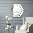 thumbnail image 5 of 20" x 18" Hexagon Wall Mirror with Contemporary Glass Design, Home Decor Accent Mirror for Living Room, Entryway, Bedroom, 5 of 7