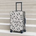 thumbnail image 5 of Cute boston terrier puppy paw Luggage Cover Anti Scratch, Elastic Suitcase Protector Suitcase Covers for Luggage Fits 18-32 Inch Luggage, 5 of 5