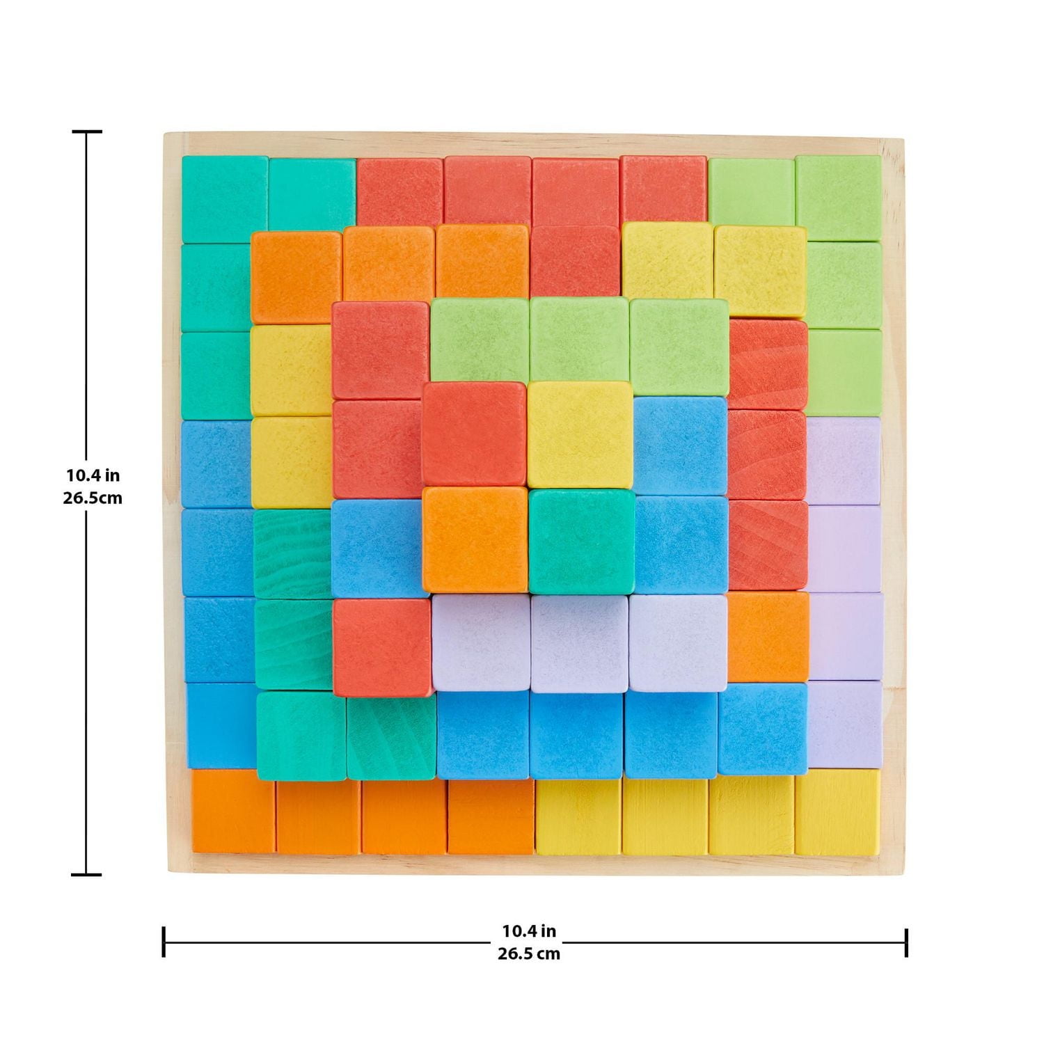 Fisher-Price Wooden Stacking Blocks Building Toy for Toddlers, 65 Wood Pieces