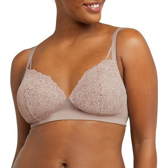 Maidenform EVENING BLUSH Pure Comfort Soft Support Wireless Bralette, 2XL NWOT