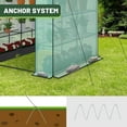 thumbnail image 5 of Favory Greenhouse for Outdoors with Screen Windows, Walk in Plant Greenhouses Heavy Duty with Durable PE Cover,  Shelves Stands Plastic Portable Green House with Shelf Clips-3 Tier 8 Shelves, 5 of 15