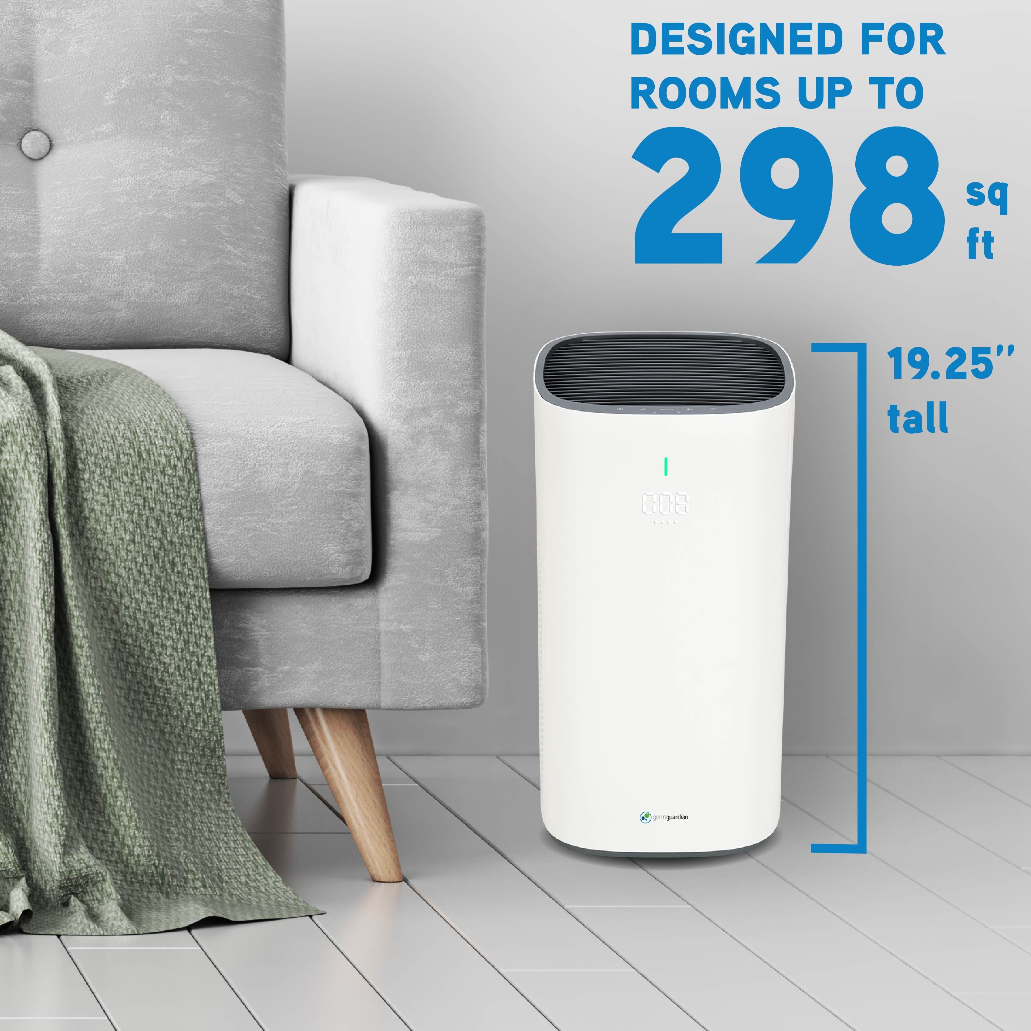 GermGuardian Air Purifier with HEPA Filter, AQM, Odors, Smoke, Mold, 1440 Sq. ft., AP5800W