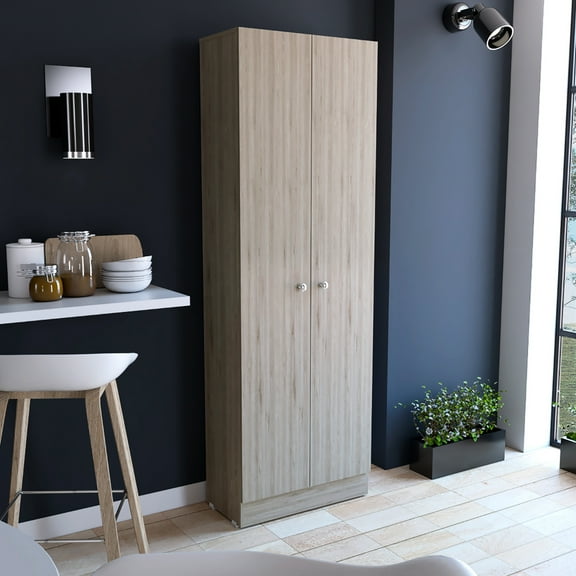 Gray 71" H Storage Cabinet - Two Doors, Five Internal Shelves Fits Garage, Utility Room, Living Kitchen Simple To Assemble And List 72.78 In. High With For Target