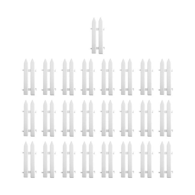 Rongfmy Christmas Tree Fence Border for Flower Border Path Indoor Outdoor Decoration 25pcs