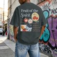 thumbnail image 5 of Fruit of the Spirit Christian Graphic T Shirts for Men Vintage Washed Oversized Tshirt Faith Back Print Religious Short Sleeve Casual Tops for Streetwear Summer, 5 of 6