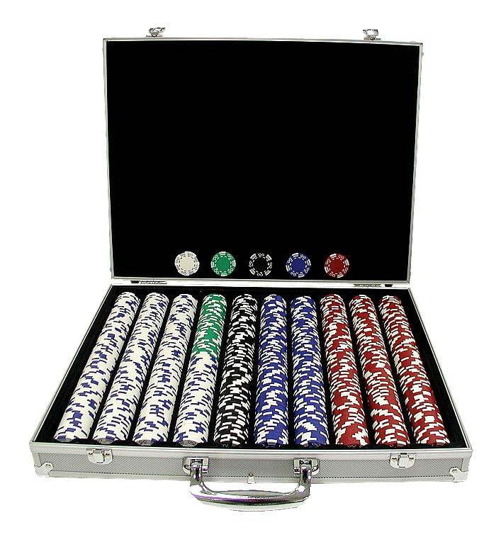 Trademark Poker 1000 Royal Suited 11.5 Gram Chips with Aluminum Case