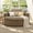 Khaki, variant on Oversized Round Chaise Longue Chair Indoor, 49“Upholstered Corduroy Deep Seat Circle Single Cloud Lounge Floor Sofa Chair for Living Room, Bedroom Apartment