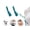 Blue, variant on 1 Pair Shoe Horn Helpers, Slip On Shoe Aids for Putting On and Taking Off Shoes, TIKA