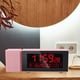 thumbnail image 5 of Moderno reloj despertador para habitaciones, número de LCD simple Número de digital, Dimmer, Reloj de noche USB para Rosado Baoblaze Radio reloj despertador, 5 of 8