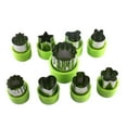 thumbnail image 1 of 9pcs/set Fruit Shape Cutter Salad Carving Vegetable Mold DIY fruit cutter Vegetable Arrangements Smoothie Cake DIY Kitchen Cooking Tools, 1 of 9