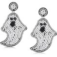 thumbnail image 1 of Pendientes de Halloween TANGJMXG Colgantes de Calabaza Araña Fantasma Hechos a Mano, 1 of 5