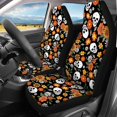 thumbnail image 3 of Pzuqiu Skull Daisy Car Seat Covers Full Set Breathable Car Decor Accessories, Easy to Install, Suitable for SUV Seats Sedan Seats, Fit for Cars most Cars, 3 of 10