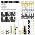 6Pcs Quartz DIY Wall Clock, Clock Numerals Kit, Movement Mechanism