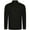Black, variant on PRORTX Mens Long-Sleeved Polo Shirt