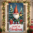 thumbnail image 5 of Colorful Theme Gnome for Christmas Banner Fun Decorative Design Christmas Party Decor Unique Polyester Material for Holiday Celebration Christmas Decoration Kids Party, 5 of 5