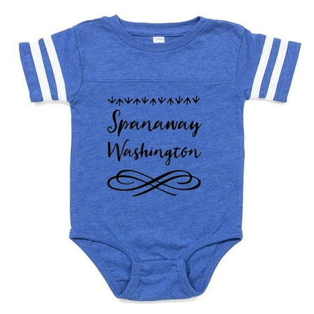 

CafePress - Spanaway Washington - Cute Infant Baby Football Bodysuit