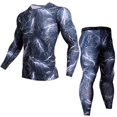 thumbnail image 1 of Advancent Conjuntos de ropa interior térmica de invierno para hombre, calzoncillos largos deportivos a prueba de viento, ropa comprimida Uniforme atlético Azul L, 1 of 6