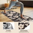 thumbnail image 4 of Pioneer Flower Floral Print Pattern Hot Yoga Mat Towel Non Slip for Hot Yoga - Quick-Drying Yoga Mat Cover with 4 Corner Pockets with Travel Bag - Hot Yoga Towel Non Slip 70"x26", 4 of 6
