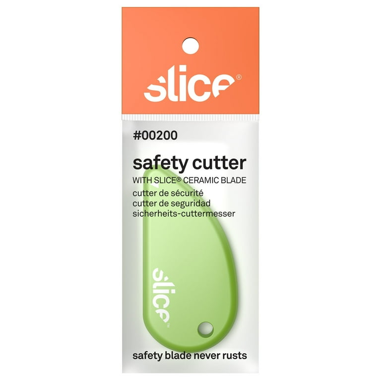 Slice™ Mini Safety Cutter With Ceramic Blade, 1-1/4 x 2-7/16, Green