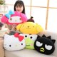 thumbnail image 2 of Sanrio-Hello Kitty Pom Purin Keroppi badtz-maru Cartoon KT Cat, almohada de felpa de mano cálida, cojín de muñeca, juguete de peluche, 38cm Fivean unisex, 2 of 2
