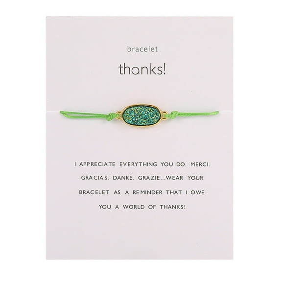 Jewelry VerPetridure Natural Stone Woven Paper Card Bracelet Decorative Bracelet Accessories