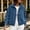 Blue, variant on Womens Denim Bomber Jacket Zip Up Long Sleeve Jean Jackets Fall Casual Fashion Streetwear Outerwear