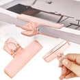 thumbnail image 3 of 1 Pcs Acrylic Paper Clip,Transparent Plastic Paper Clamp,Wide Mouth Plastic Notebook Clip,Photo Bag Clamp,File Bill Holder,Sealing Air Tight Clips,Plastic Binder Clips,for Kitchen Storage,Orange, 3 of 5