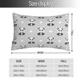 thumbnail image 2 of KLL Panda Bear Pillow Covers Envelope Closure,Super Soft and Cozy Fuzzy Fleece Pillow Case Cover (No pillow core）, 2 of 5