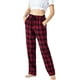 Pantalon Long Pyjama Pyjama à Carreaux en Coton pour Femmes – image 5 sur 7
