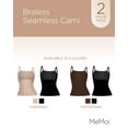 thumbnail image 2 of Memoi Women's 2 Pack Braless Cami, 2 of 7