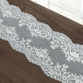 thumbnail image 6 of Efavormart 15"x117" White Premium Lace Table Runner Vintage Classy Rustic Runner Decor With Scalloped Frill Edges, 6 of 11