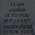 thumbnail image 3 of CafePress - I Can Explain It To You But... T Shirt - Womens Tri-blend T-Shirt, 3 of 4