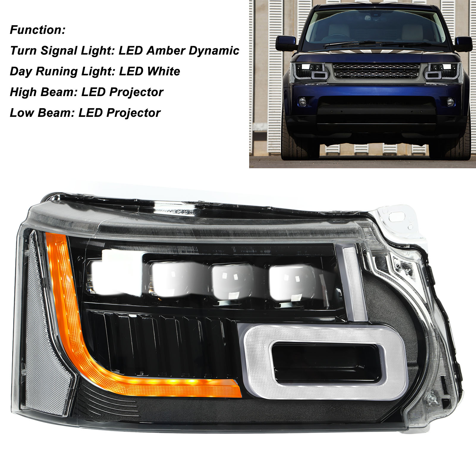 Aramox Car LED Headlight, Facelift Style Full LED Matrix Headlight