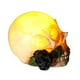 thumbnail image 4 of Estatua De Calavera Con Resina Ligera Calavera De Simulación Esqueleto Vívido Calavera Diversión Calavera De Halloween Flor Decoración De Halloween Para Halloween Vogacara HA017051-00, 4 of 7