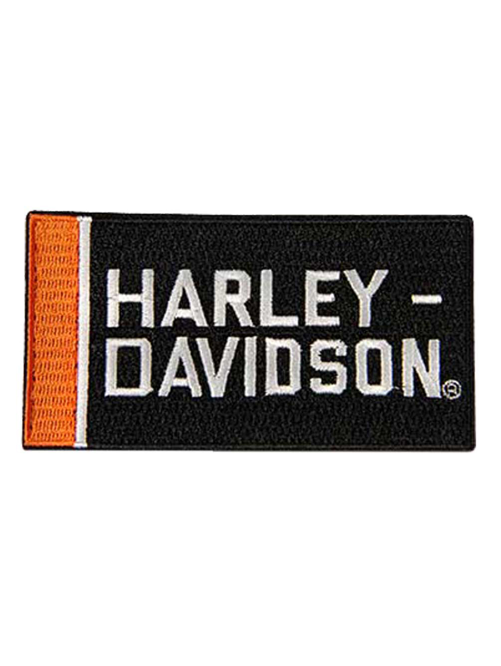 Harley Davidson Vest Harley-Davidson Heritage Softail Embroidered Patch - 4" X 2" (Black/Orange) Harley Davidson Patch