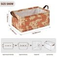 thumbnail image 3 of Collapsible Storage Bins Fabric Shelf Baskets with Handles Closet Organizer Vintage Flora Patterned 16.9x11.4x7.7, 3 of 8