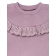 thumbnail image 4 of Modern Moments by Gerber Toddler Girl Eyelet Ruffle Sweatshirt Tunic and Legging Set, Sizes 12M-5T, 4 of 13