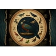 thumbnail image 2 of Zodiacal Zephyrs - Astrology Bird Canvas Wall Art, 2 of 2