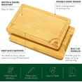 thumbnail image 2 of Juego de Tabla de cortar de bambu con ranura de jugo 3 piezas ROYAL CRAFT WOOD ROYAL CRAFT WOOD, 2 of 2