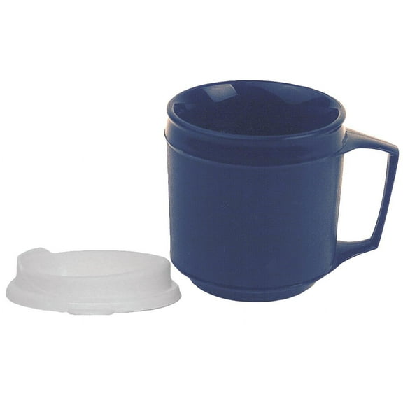 Weighted mug, no-spill lid 12 oz.