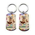 thumbnail image 2 of Welcome to Golden Retriever Classroom Teacher Dog Mom Stainless Steel Keychain Goldens Dog Lover Gifts Idea Collar Charm Tag Keyring - 02015, 2 of 5