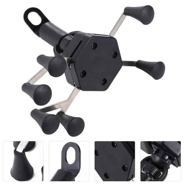 TAILTOSS 1Pc Motorbike Handle Bracket Black Plastic Anti-Theft Hand Grip Holder for Convenient Use