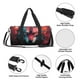 thumbnail image 4 of Balery Red Flame Wolf Head Bolsa de Gimnasio para Mujeres y Hombres, Bolsa de Viaje Impermeable, Bolsa de Fin de Semana con Compartimento para Zapatos y Bolsillo Húmedo, 4 of 6