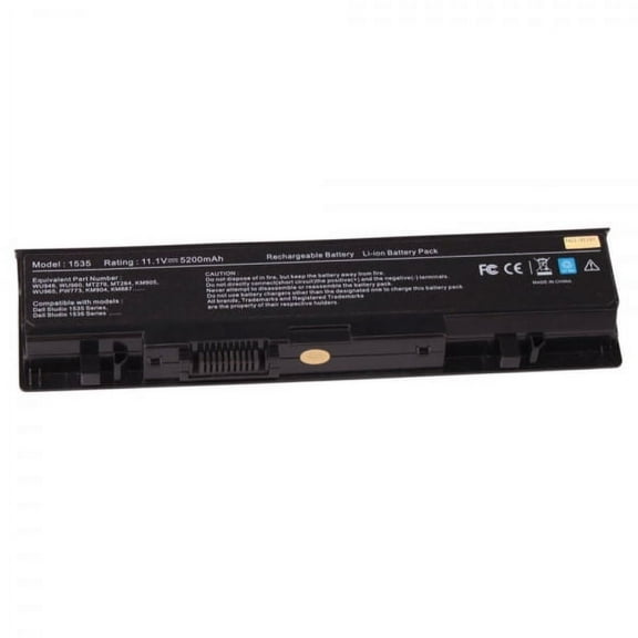 BDS Compatible with DELL WU946 4400mAh 49Wh 6 Cell Li-ion 11.1V Black Laptop/Notebook Replacement Battery