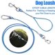 thumbnail image 4 of SCSYV Chew Proof Dog Leash,5Ft Tie Out Cable with Detachable Short Dog Leashes Handle,Non Chew Cable Braided Cord Steel Training Dog Leash for Teethin, 4 of 5