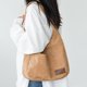 thumbnail image 1 of Bolso de mano de pana para mujer, bolso hobo retro de gran capacidad, bolso de compras suave (caqui), 1 of 8