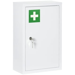 Wall-Mounted Medicine Storage 3 Tier Lockable First Aid Unit